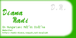 diana madi business card